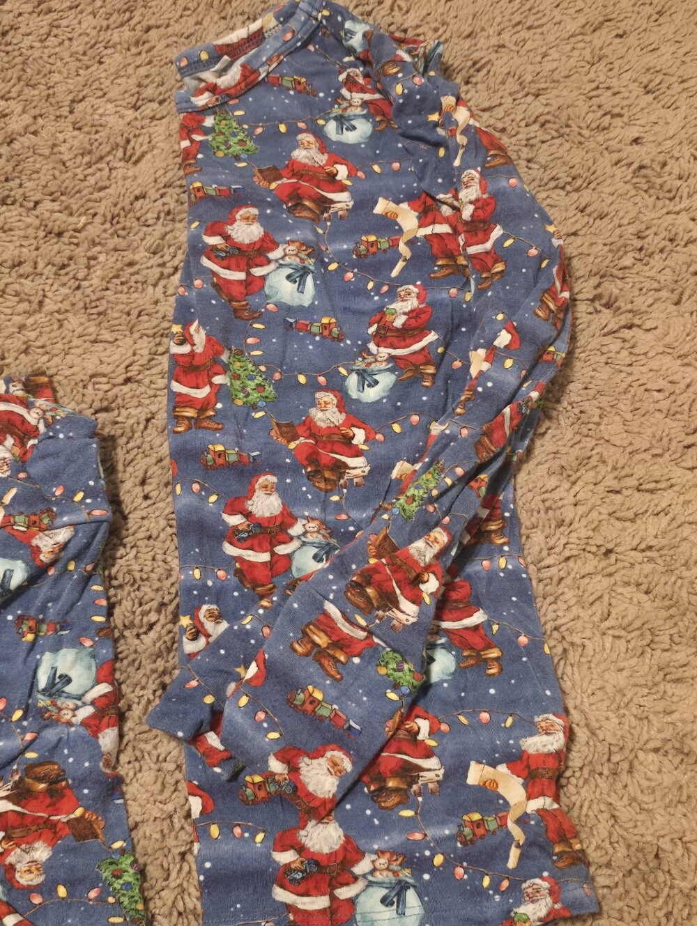Posh Peanut Jolly Saint Nick Bamboo Pajama Set 7Y-8Y Christmas Santa